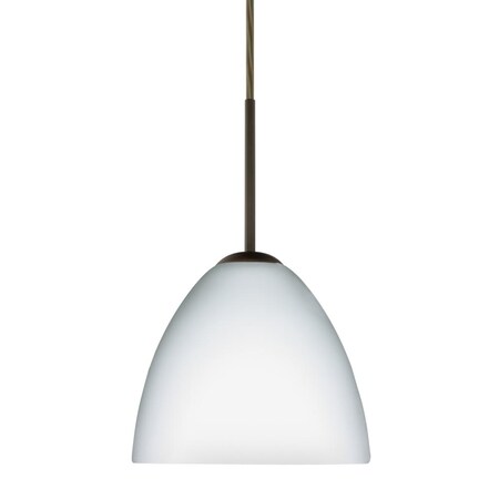 Besa Lighting Besa Sasha Pendant Bronze Opal Matte 1x50W B10 Med 1BC-757207-MED-BR